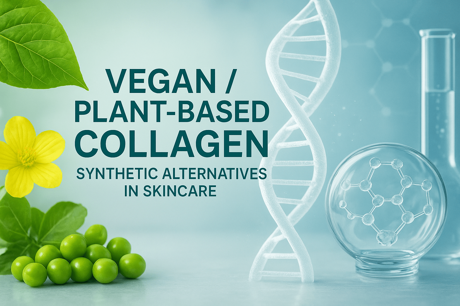 Vegan Plant Based Collagen & Synthetic Alternatives in Skincare