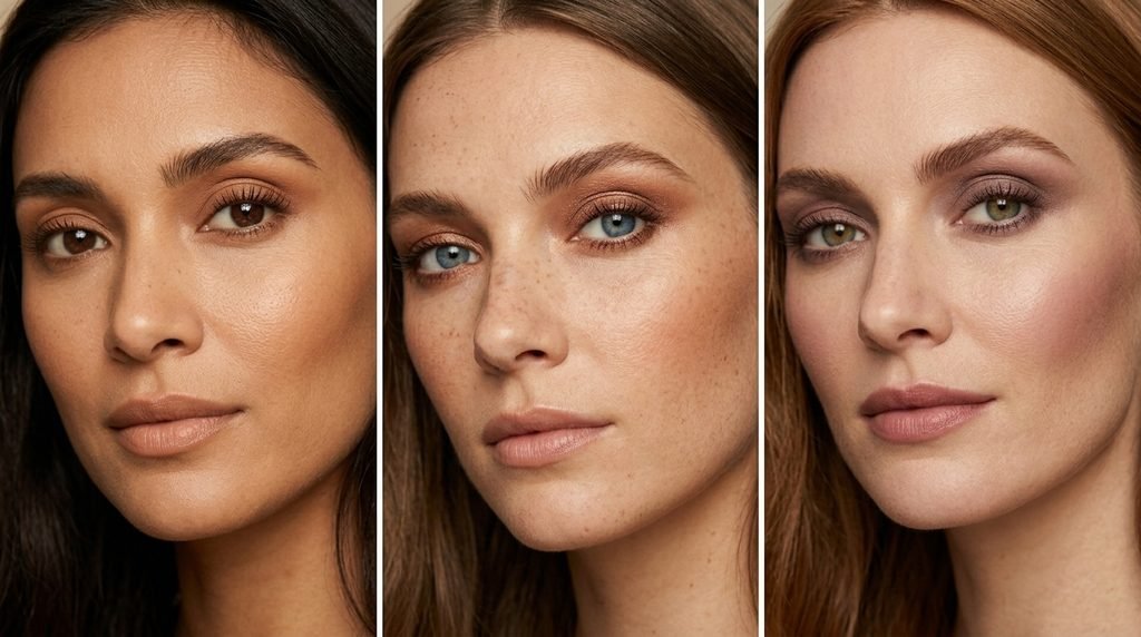 Brown mascara makeup inspiration for brown, blue, green, and hazel eyes.