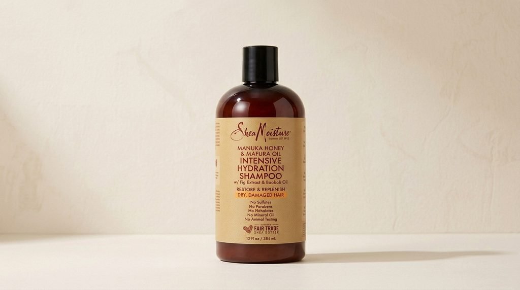 SheaMoisture Manuka Honey and Mafura Oil shampoo.
