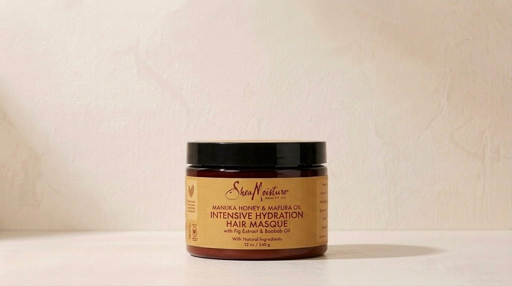 SheaMoisture Manuka Honey and Mafura Oil Intensive Hydration Hair Masque.
