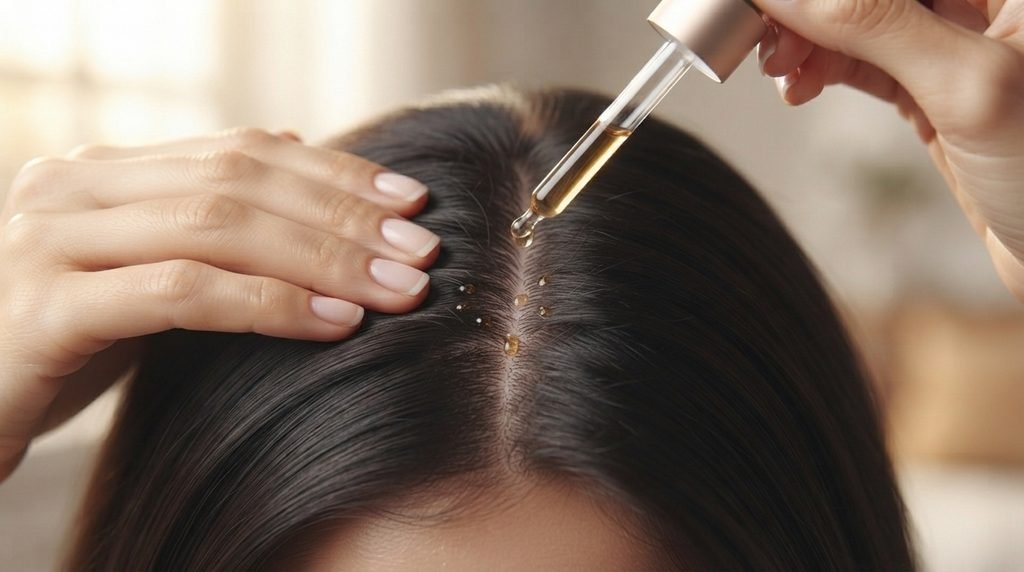 How to Apply Rosemary Scalp Serum